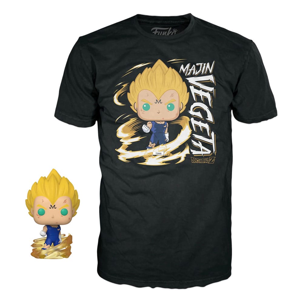 Funko 'POP! & Tee' Dragonball Z Box - Majin Vegeta, Size M