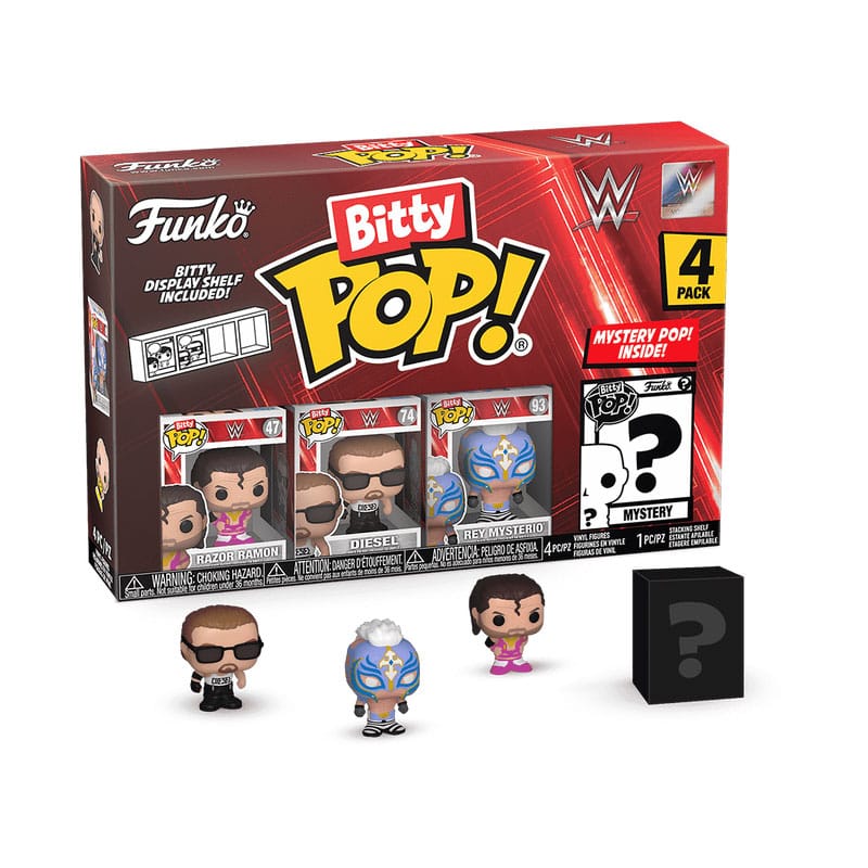 WWE Bitty POP! 4-Pack Vinyl Figure - Razor Ramon Series