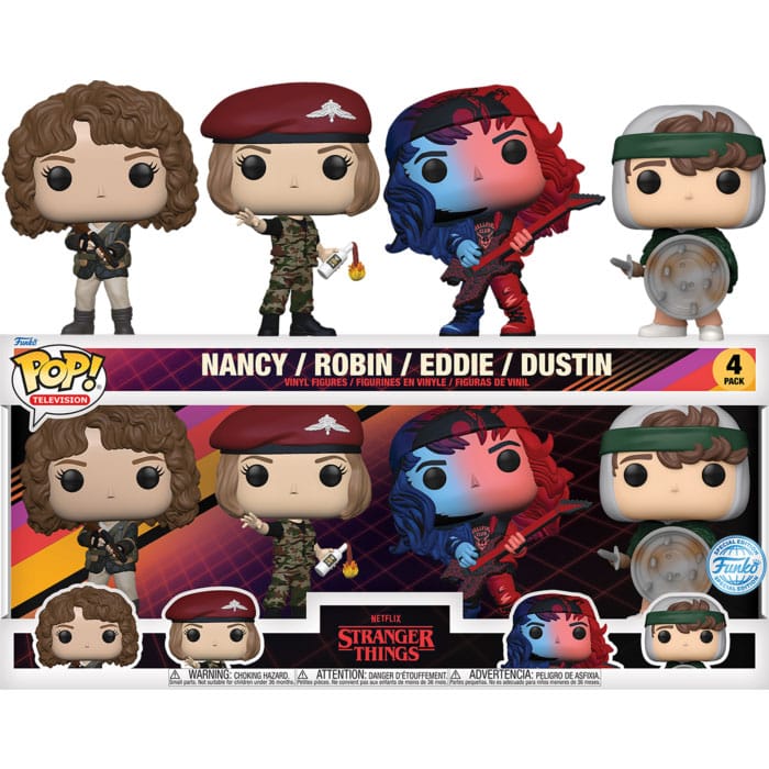 Stranger Things S4 POP! TV Vinyl Figure 4-Pack EMEA Edition