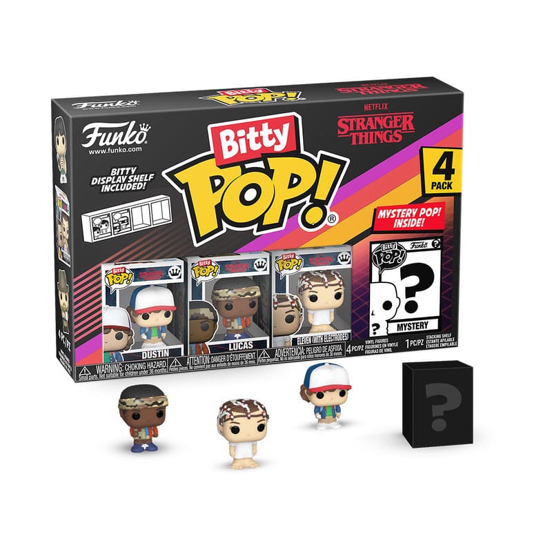 Stranger Things Bitty POP! Vinyl 4-Pack ft. Dustin (2.5cm)