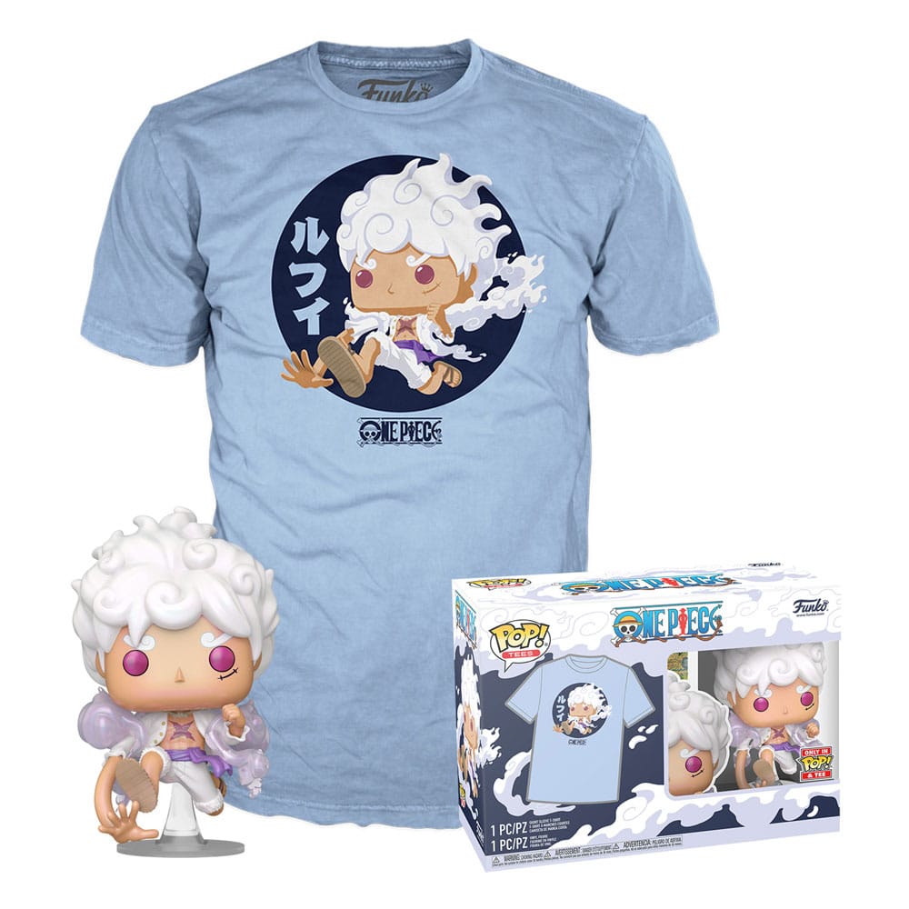 One Piece Luffy Fifth Gear POP! & Tee Set, Size L
