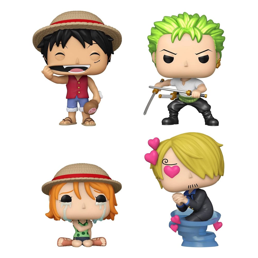 One Piece POP! Animation Vinyl Figure 4-Pack by Funko