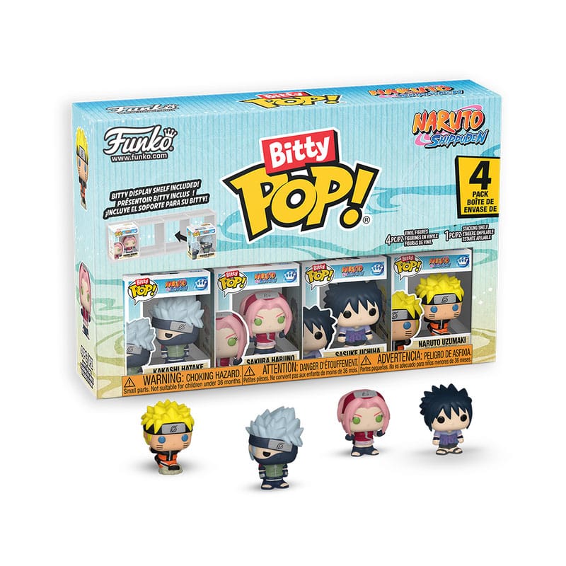 Naruto Shippuden Bitty POP! Team 7 Vinyl Figures 4-Pack