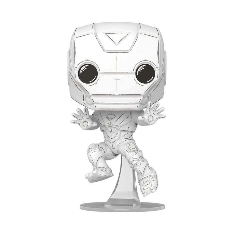 Marvel POP! Vinyl Sketched Figure - Iron Man, 9 cm