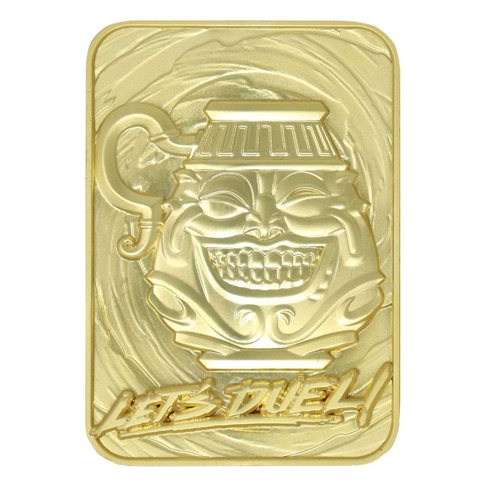 Yu-Gi-Oh! 24k Gold-Plated 'Pot of Greed' Replica Card