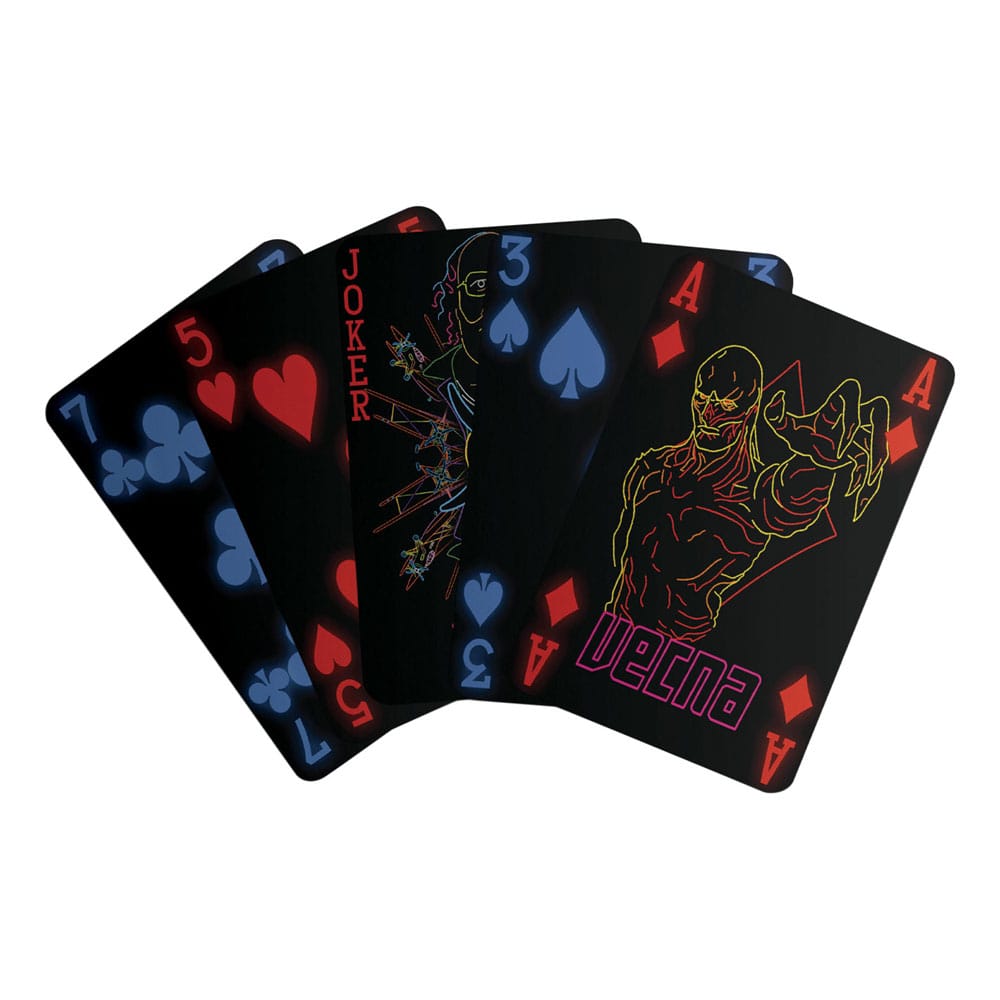 Stranger Things Neon Characters Premium Playing Cards Display (Pack of 12)