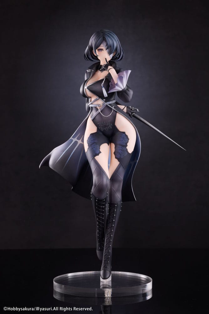 Limited Edition Kishi Yasuri Illustration Statue 1/7 By Hobby Sakura - 25 cm