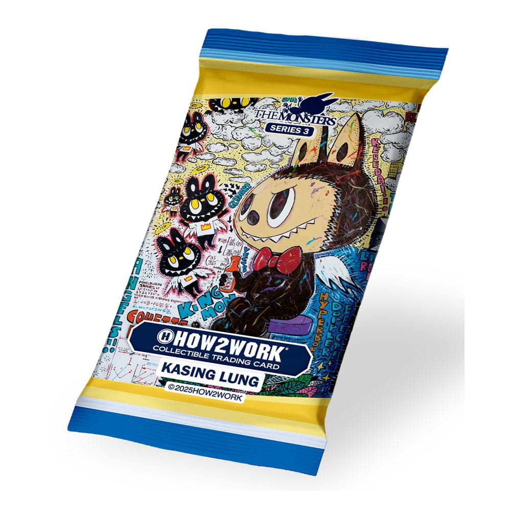 How2work Labubu Collectible Chrome Trading Cards The Monsters Series 3 Booster Pack