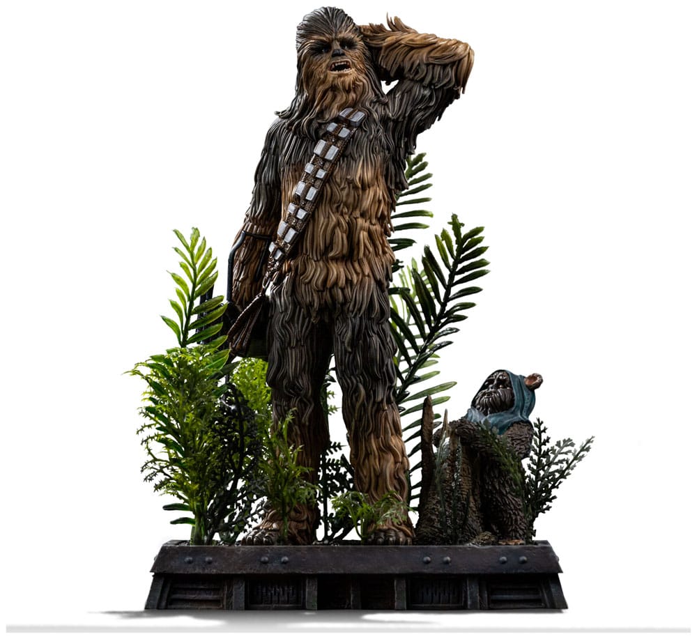 Star Wars VI: Art Scale 1/10 Chewbacca & Tokkat Statue 22cm