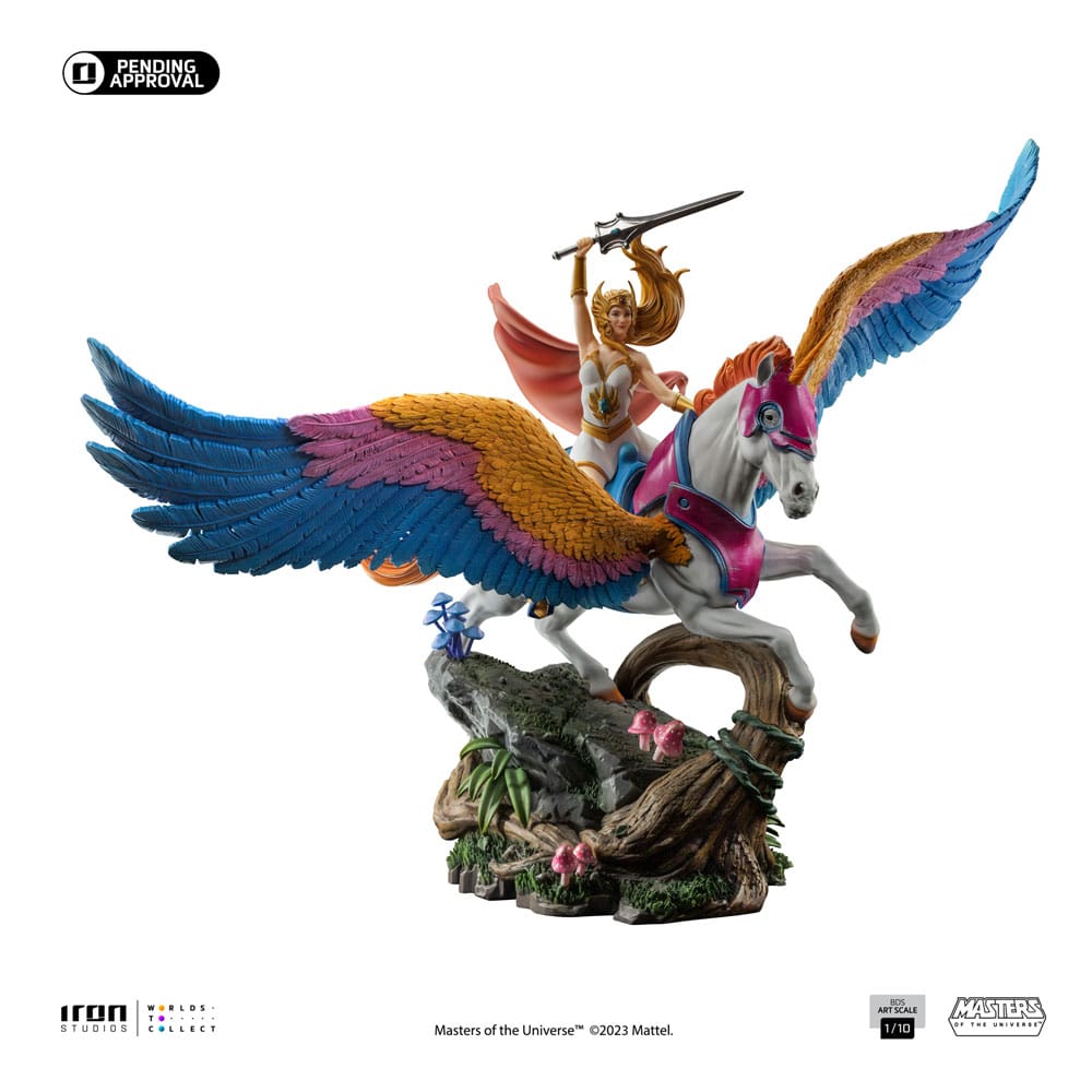 Iron Studios She-Ra and Swiftwind Art Scale Statue