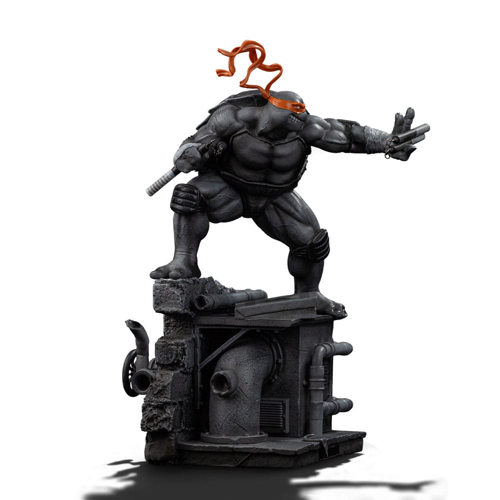 TMNT Art Scale Statue - Michelangelo B&W Variant 26cm (heo exclusive)