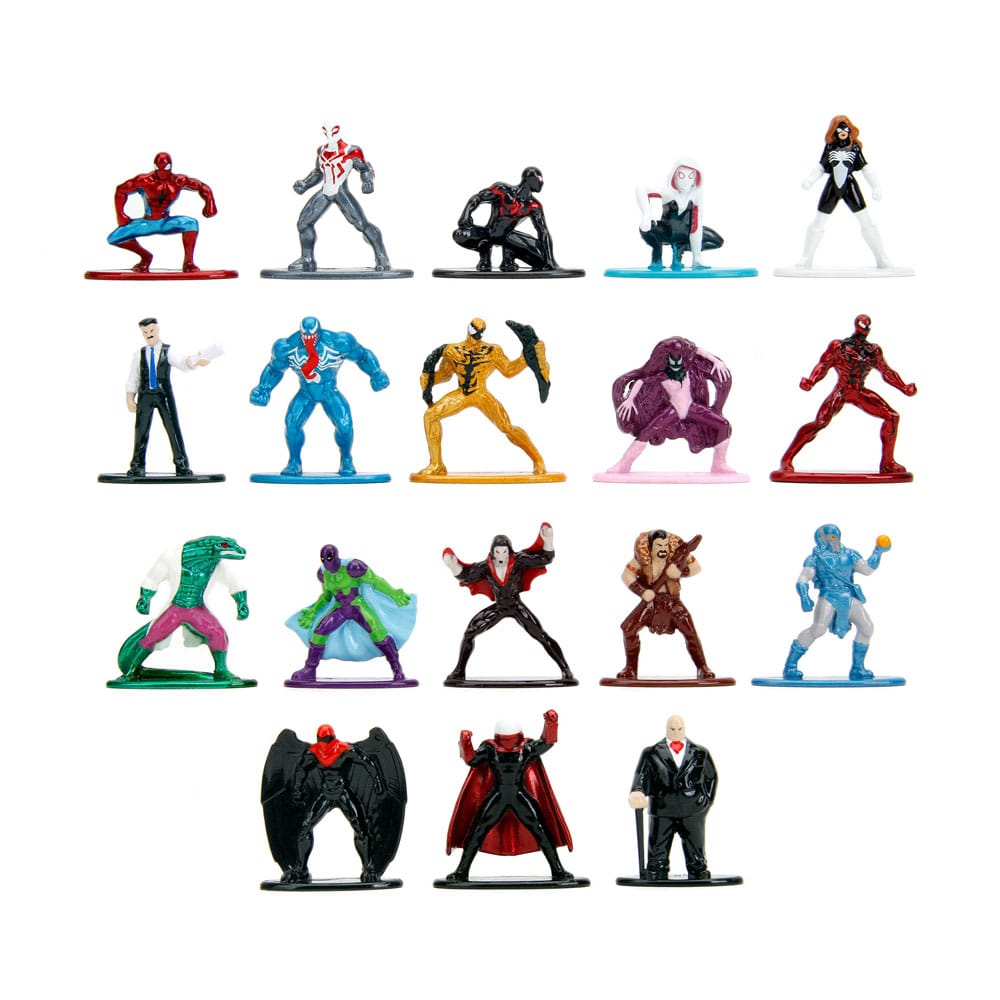 Marvel Miniature Diecast Figures 18-Pack, Nano Metalfigs by Jada Toys