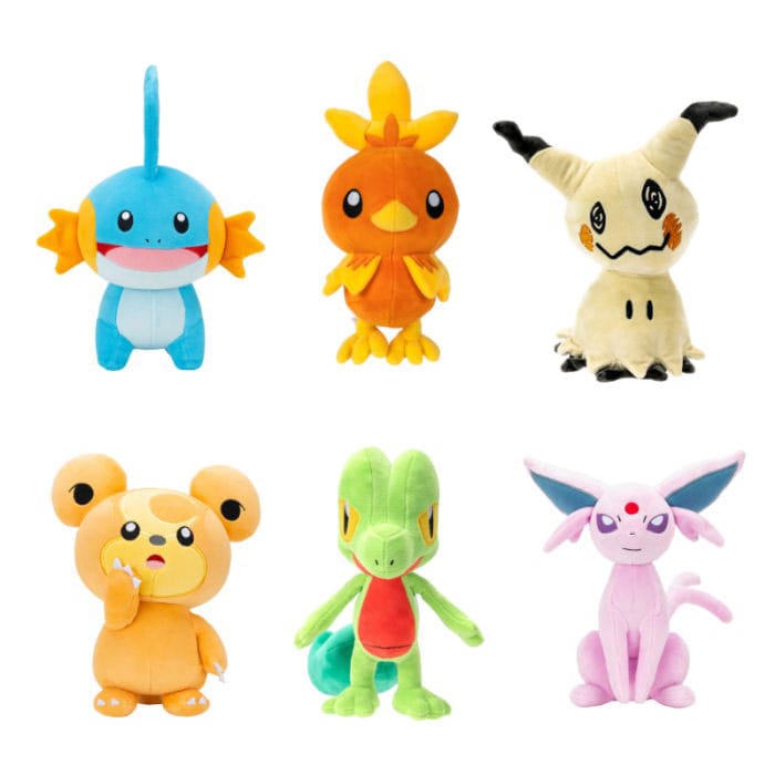 Pokémon Jazwares 20cm Plush Figure – Various Versions