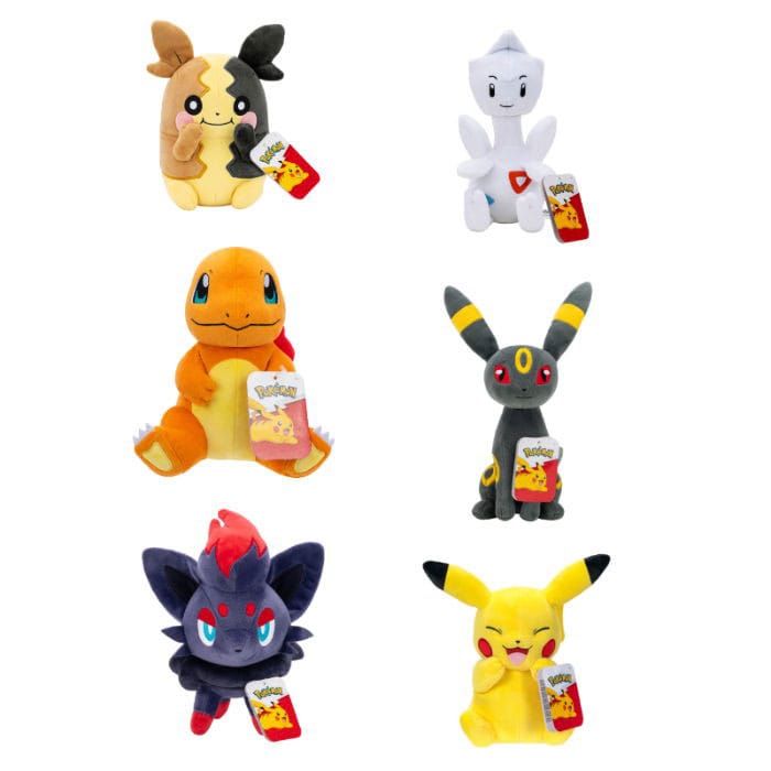 Official Pokémon 20 cm Plush Figure - Multiple Versions