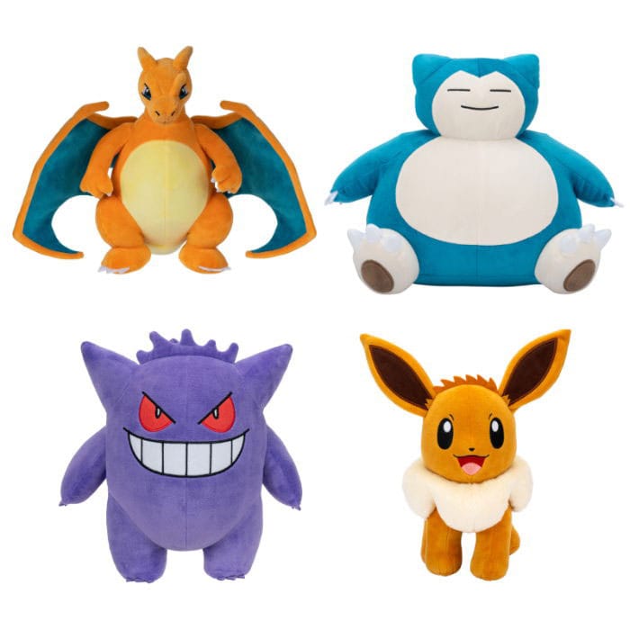 Pokémon Plush Figure Assortment (6 Pack, 4 Variants)