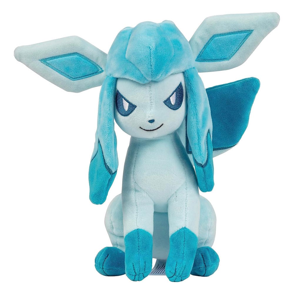 Official Pokemon Glaceon Plush Figure - 20 cm by Jazwares