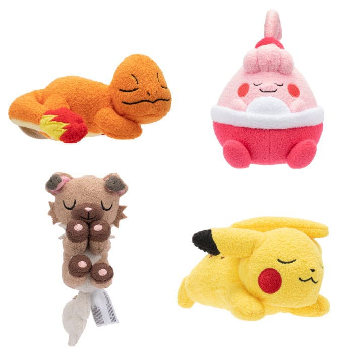 Pokémon Officially Licensed Sleeping Plush Figure - 12 cm