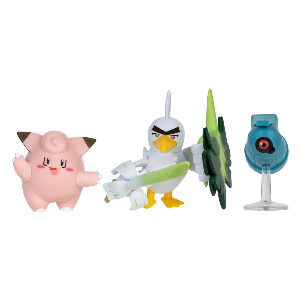 Pokémon Battle Figure Set - Clefairy, Beldum, & Sirfetch'd 3-Pack