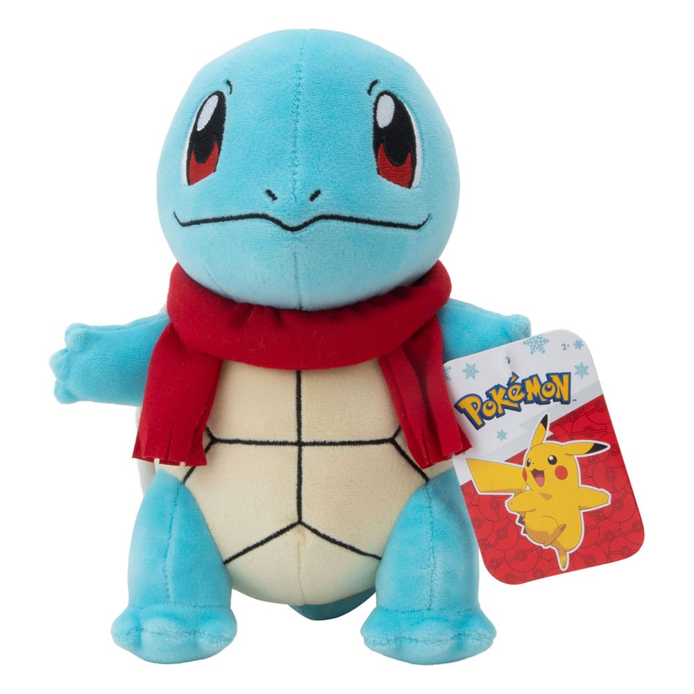 Winter Squirtle Plush Figure with Scarf - 20 cm Pokémon Collectible