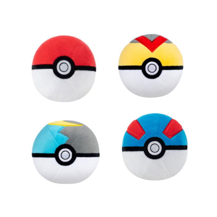 Pokémon Official 10cm Plush Figure Pokeball - Various Versions