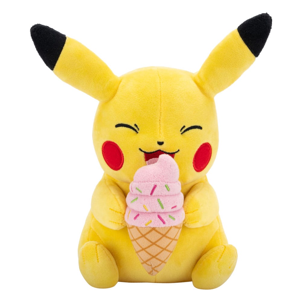 Pokémon Pikachu with Ice Cream Plush Figure 20 cm - Jazwares