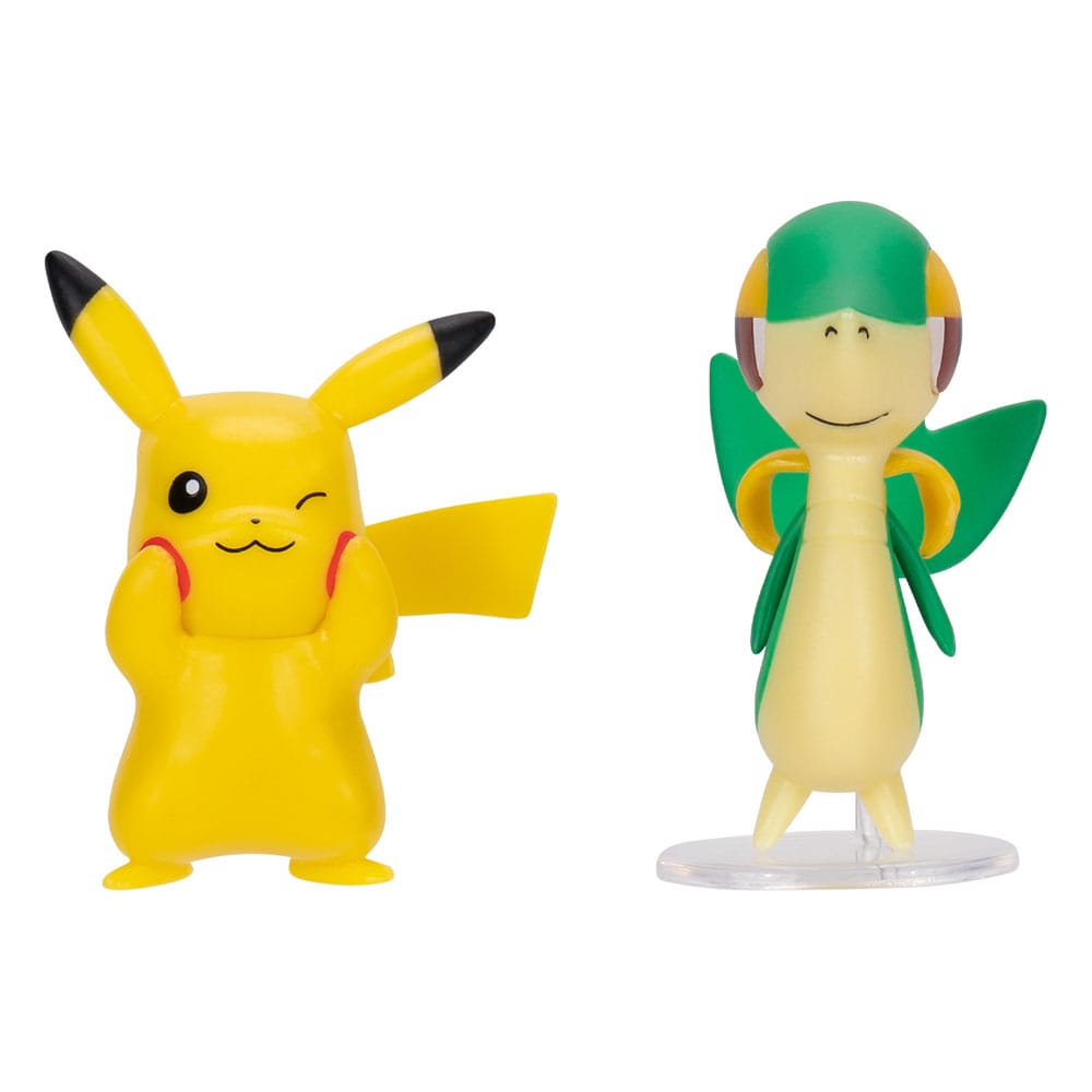 Pokémon Jazwares Mini-Figures: Snivy & Pikachu 2-Pack, 8cm