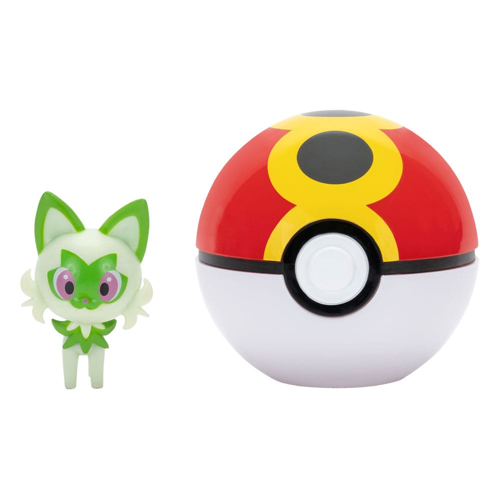 Pokemon Clip'n'Go Sprigatito & Repeat Ball Set by Jazwares