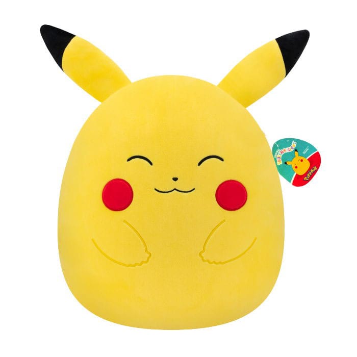 Pokémon Squishmallows Happy Pikachu Plush Figure - 35cm
