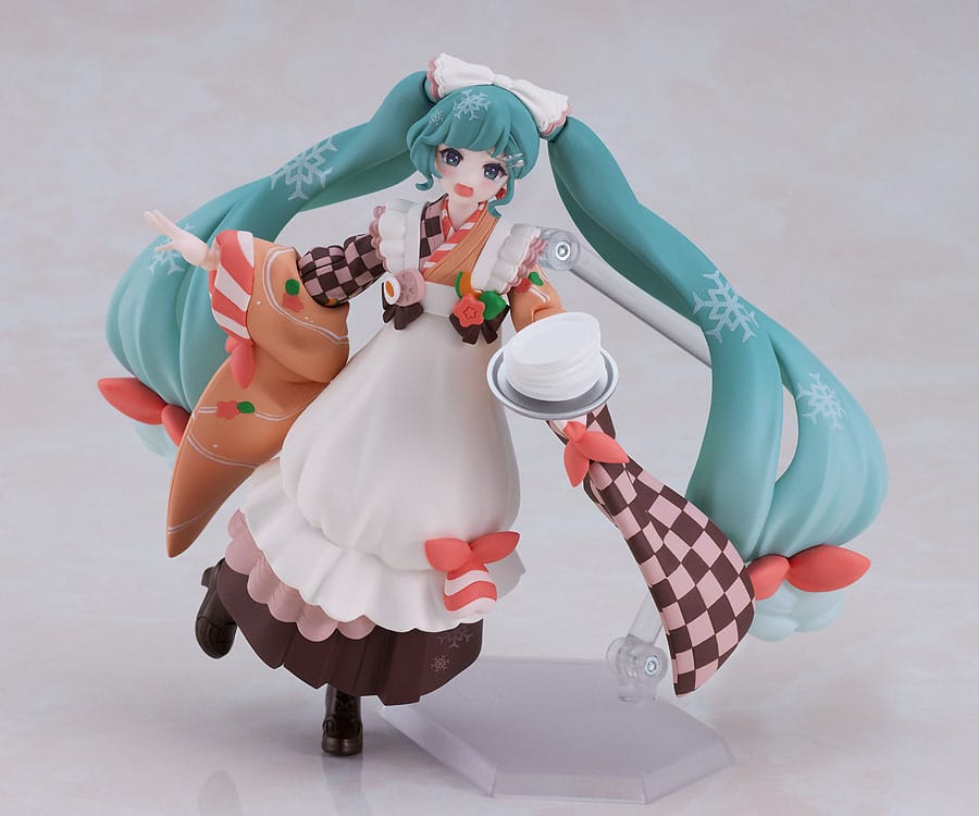 Hatsune Miku Snow Miku Winter Delicacy Ver. 2024 15th Anniversary 14cm Max Factory Figma Action Figure