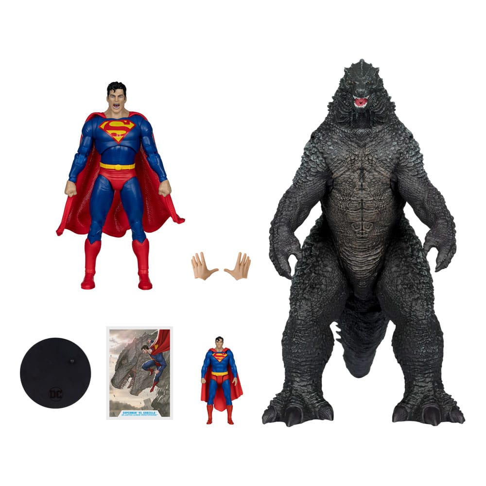 DC Multiverse Justice League x Monsterverse Superman vs Godzilla 30cm Action Figure 2-Pack