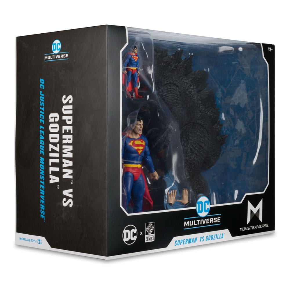 DC Multiverse Justice League x Monsterverse Superman vs Godzilla 30cm Action Figure 2-Pack