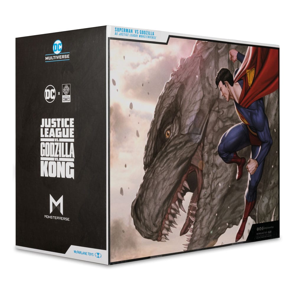 DC Multiverse Justice League x Monsterverse Superman vs Godzilla 30cm Action Figure 2-Pack