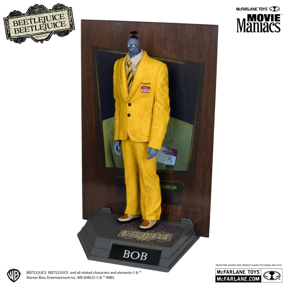 Beetlejuice Astrid, Bob & Chase Bob Bundle of 3 McFarlane Toys Movie Maniacs Statues