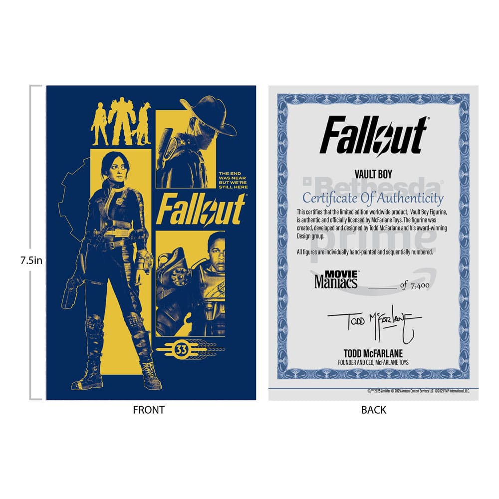 Fallout Vault Boy (Version 3) Movie Maniacs 14cm Statue