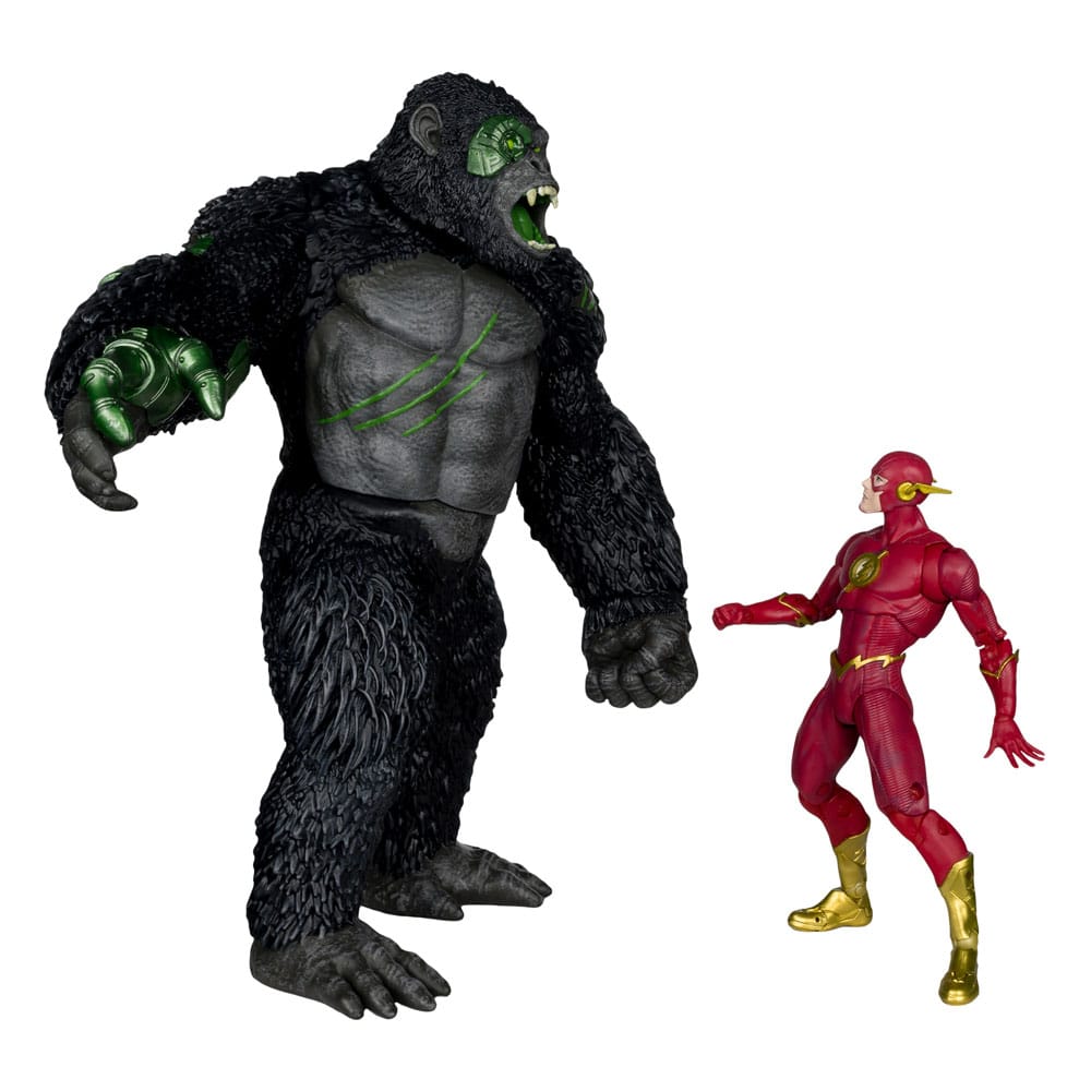 DC Multiverse Justice League x Monsterverse The Flash vs Titano 18cm Action Figure 2-Pack