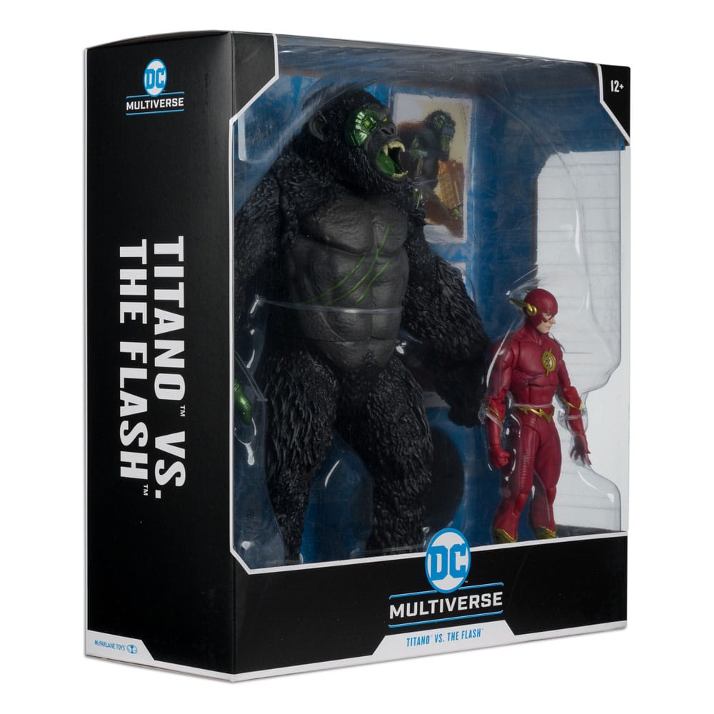 DC Multiverse Justice League x Monsterverse The Flash vs Titano 18cm Action Figure 2-Pack