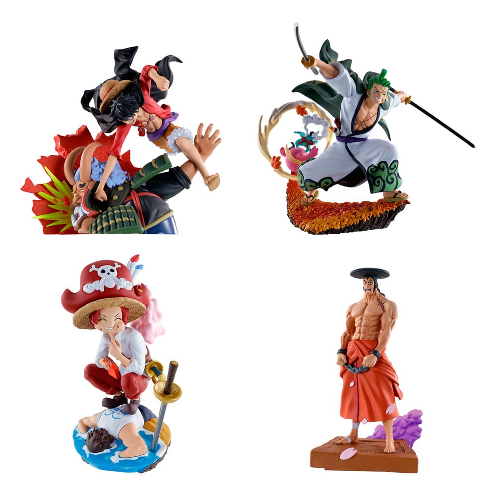 One Piece Petitrama Logbox Re Birth Wano Kuni Vol. 1 Mini Statue Set