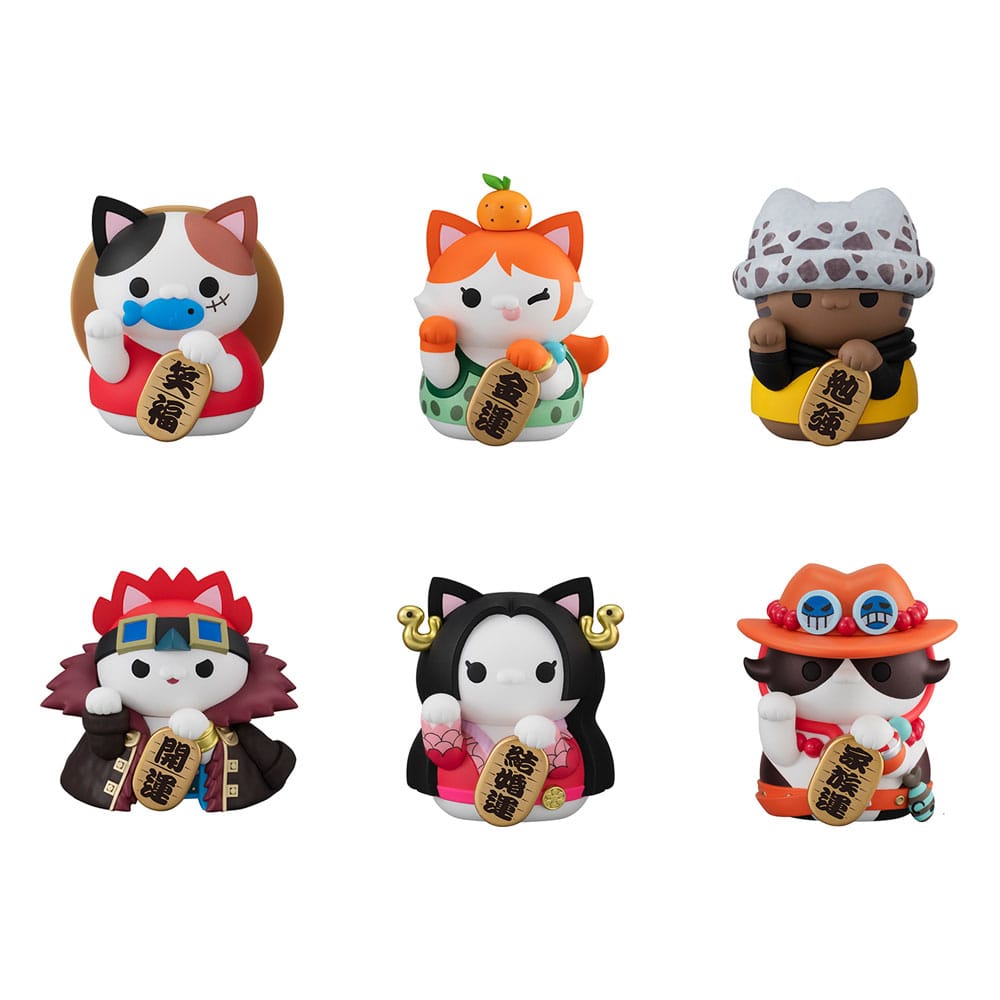 One Piece Mega Cat Project 7cm Trading Figure Display (6)