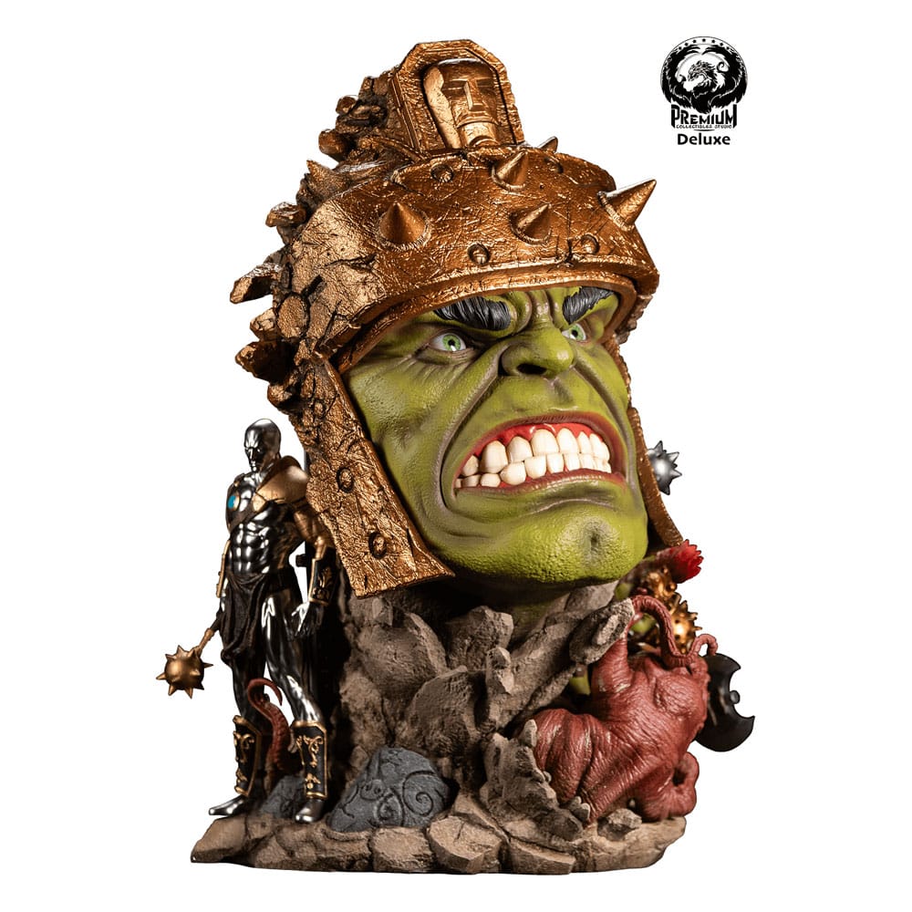 Marvel Deluxe Fine Art Bust Planet Hulk -56 cm