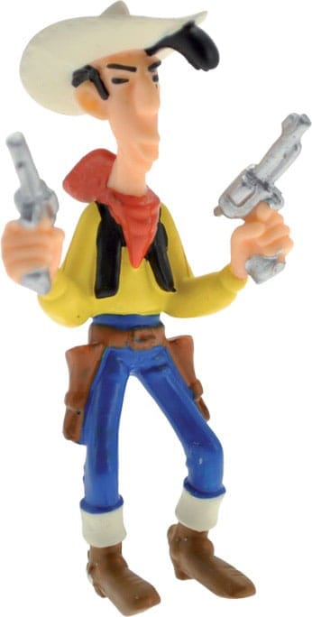 Lucky Luke Miniature Figure 2 Guns Edition - Plastoy