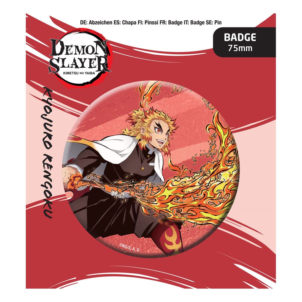 Demon Slayer Rengoku Limited Edition Pin Badge by POPbuddies