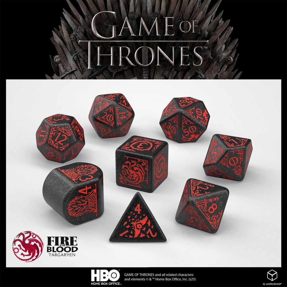 Game of Thrones Targaryen Legacy Dice Set (8)