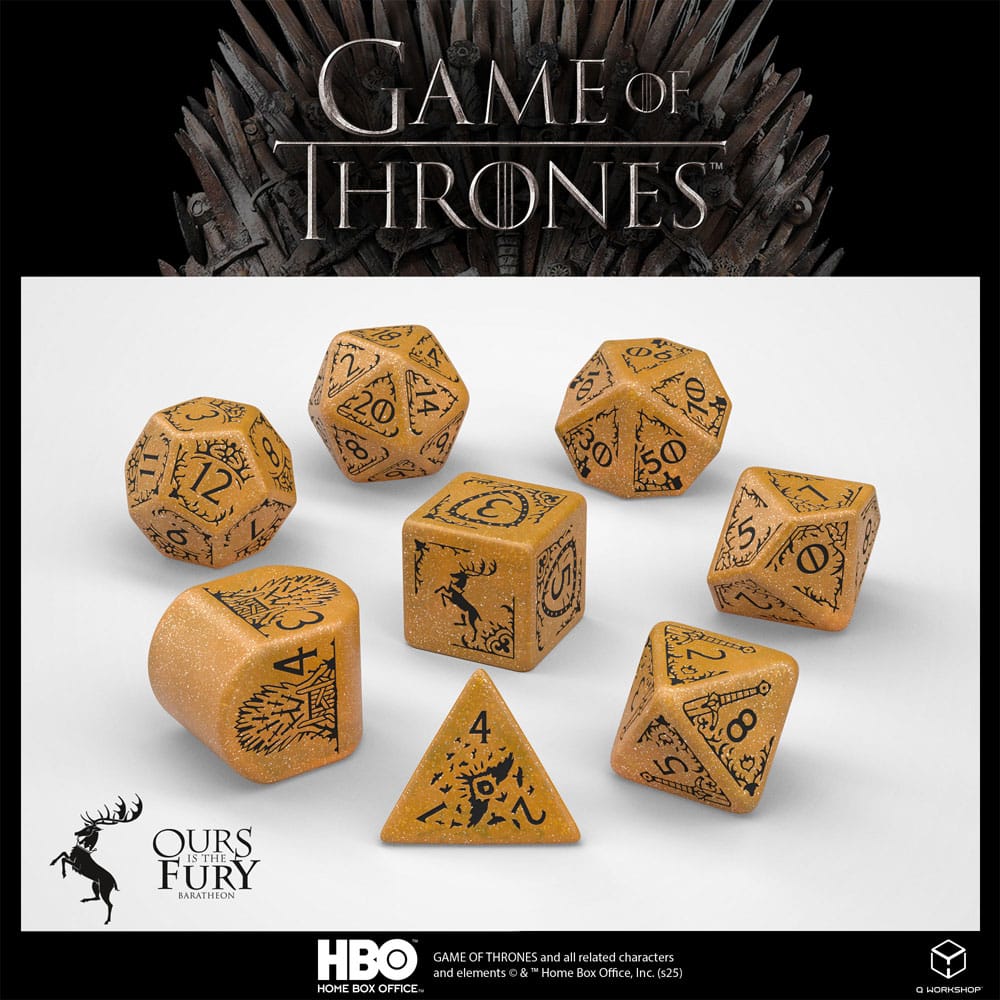 Game of Thrones Baratheon Dice Set (8) - Q Workshop
