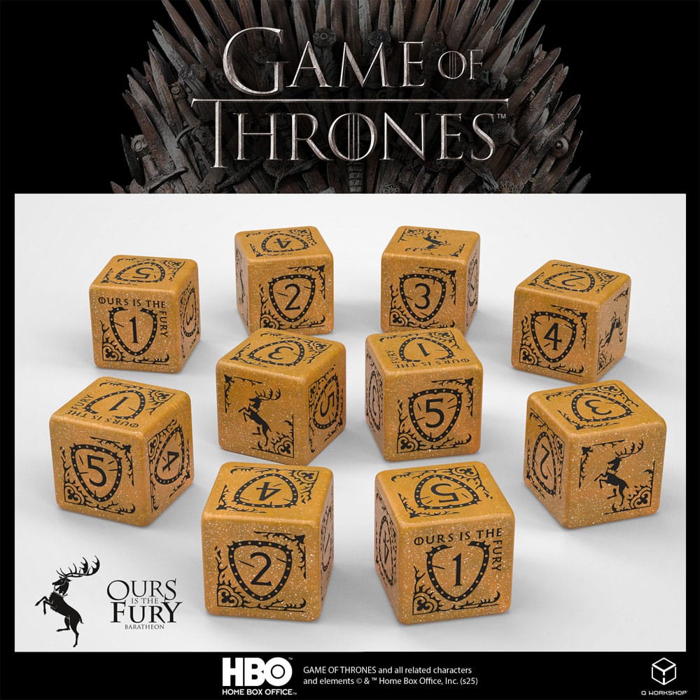 Game of Thrones Baratheon Symbol D6 Dice Set