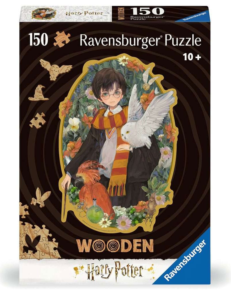 Harry Potter 150-Piece Shaped Wooden Puzzle with Whimsies