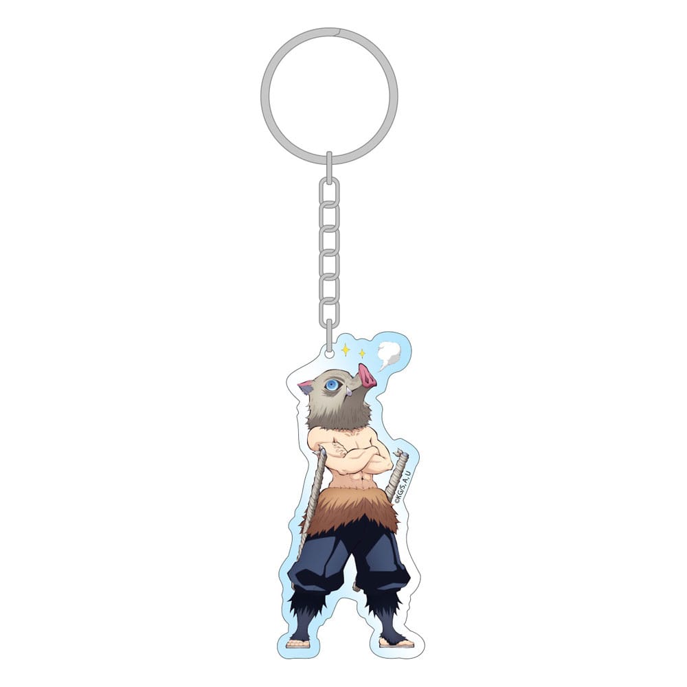 Demon Slayer Holographic Acrylic Keychain - Inosuke (8 cm)