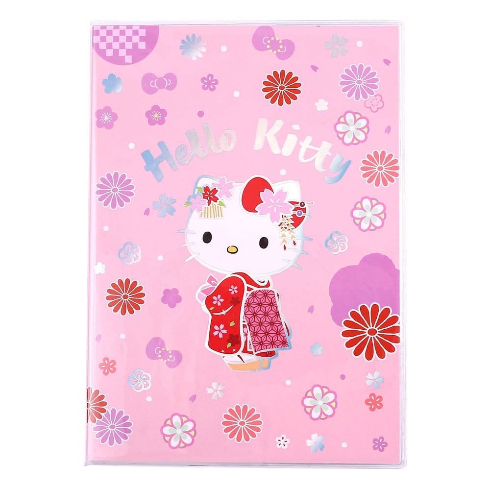 Sanrio Hello Kitty Kimono Holographic Checkered Notebook