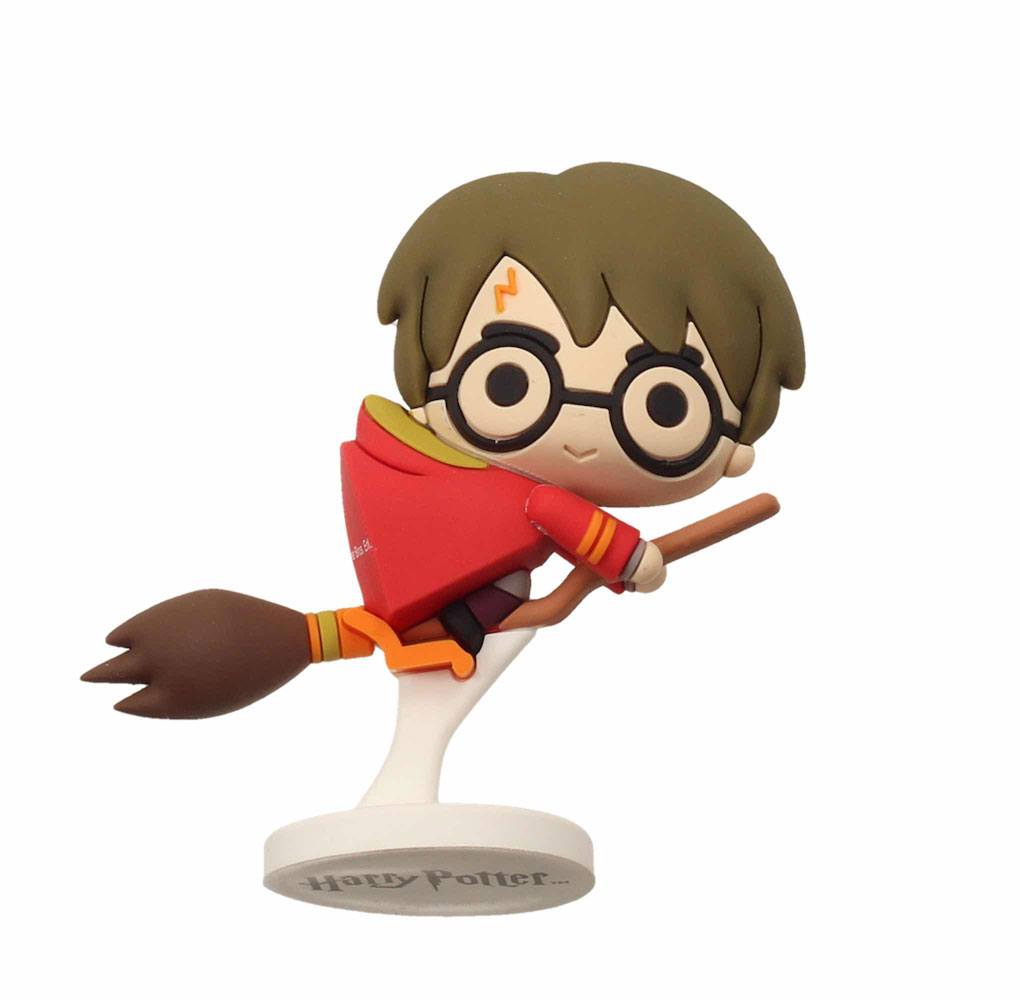 Harry Potter Pokis Rubber Minifigure - Harry Potter Nimbus Red Cape