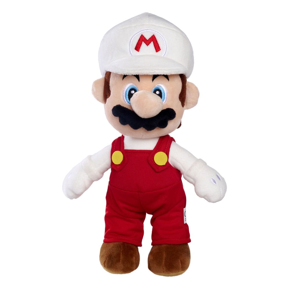 30cm Fire Mario Plush Figure - Super Mario Official Merchandise