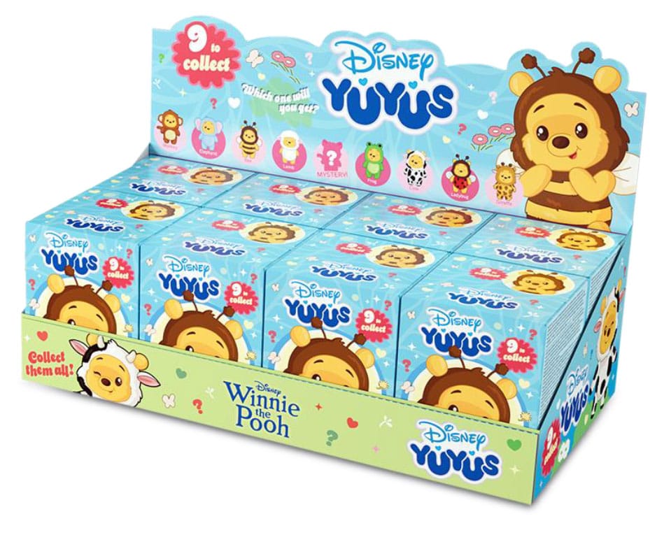 Disney YuYus Winnie the Pooh Plush Keyrings Blindbox Display (8)
